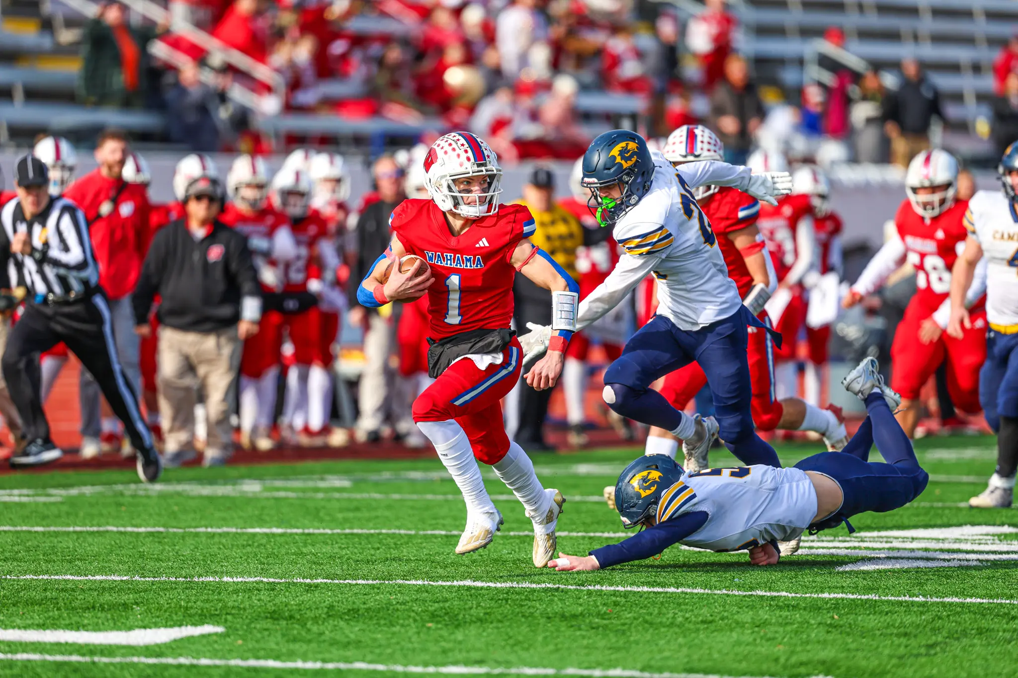 Football Class A: Wahama secures title with 29-22 win over Cameron
